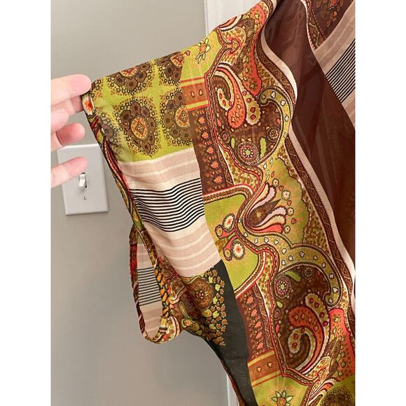 Live 4 Truth Boho‎ Kimono Cardigan Sz 3X Sheer Duster Coachella Festival Hippie - Picture 4 of 7